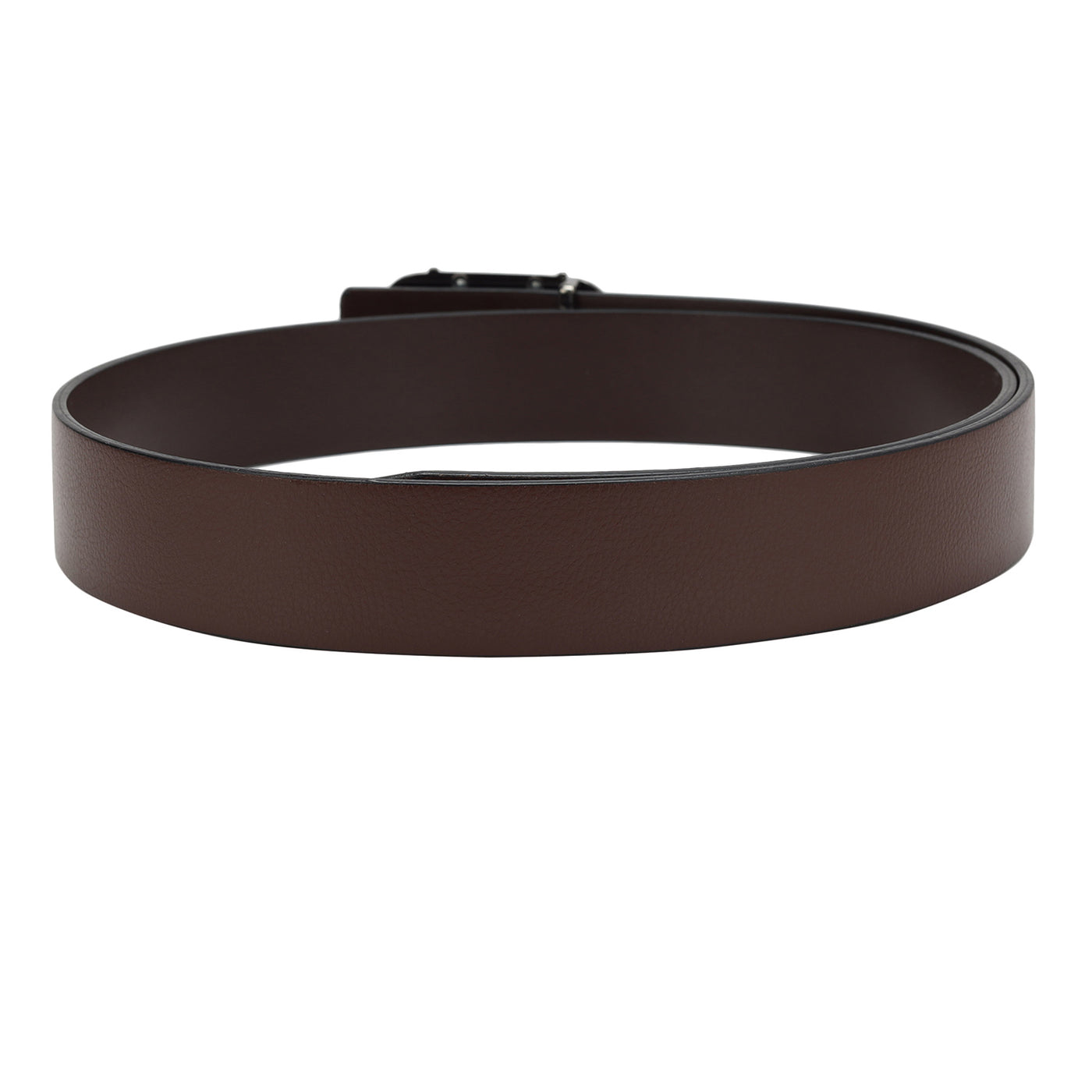 Casual Plain Leather Mens Belt - Brown