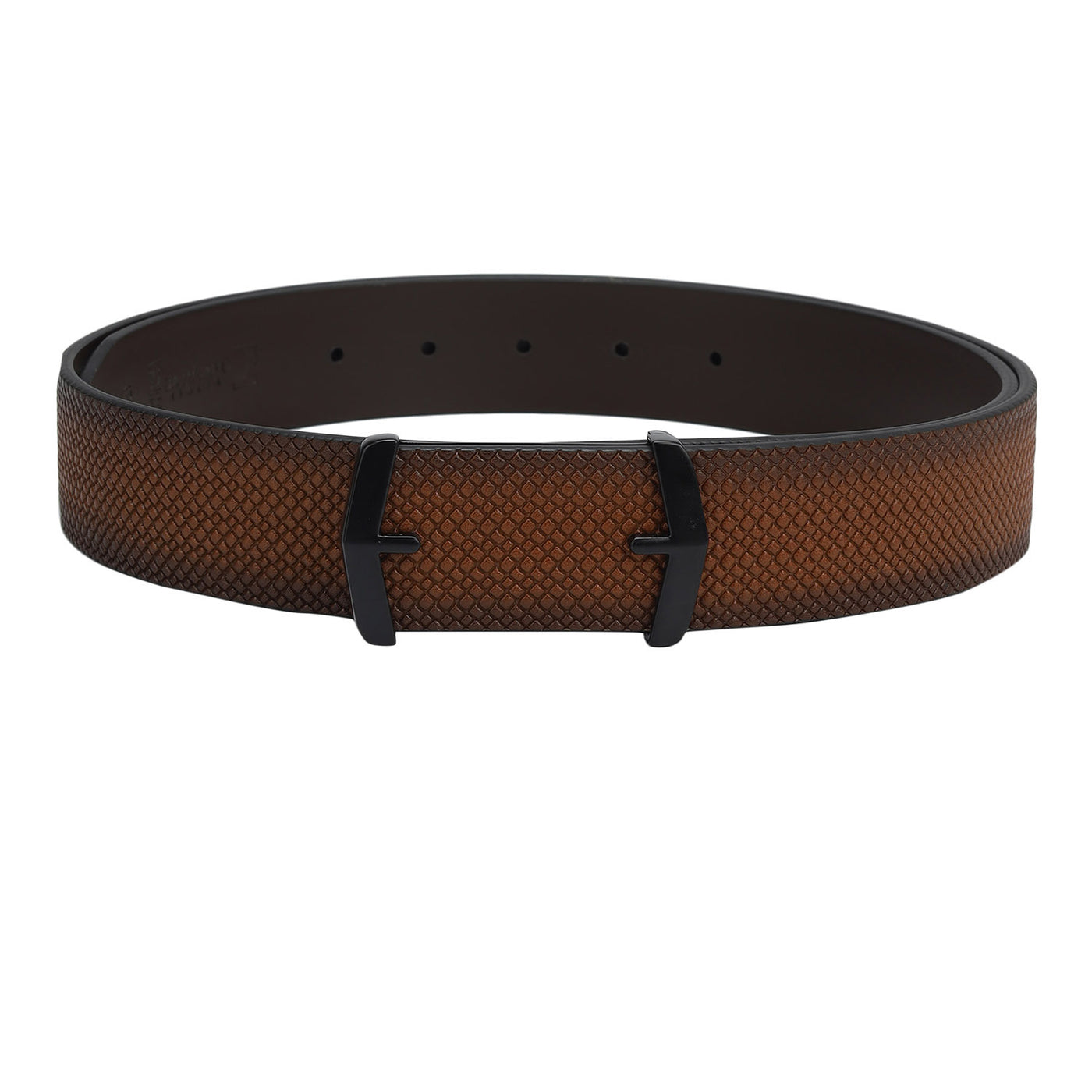Casual Mat-Emboss Leather Mens Belt