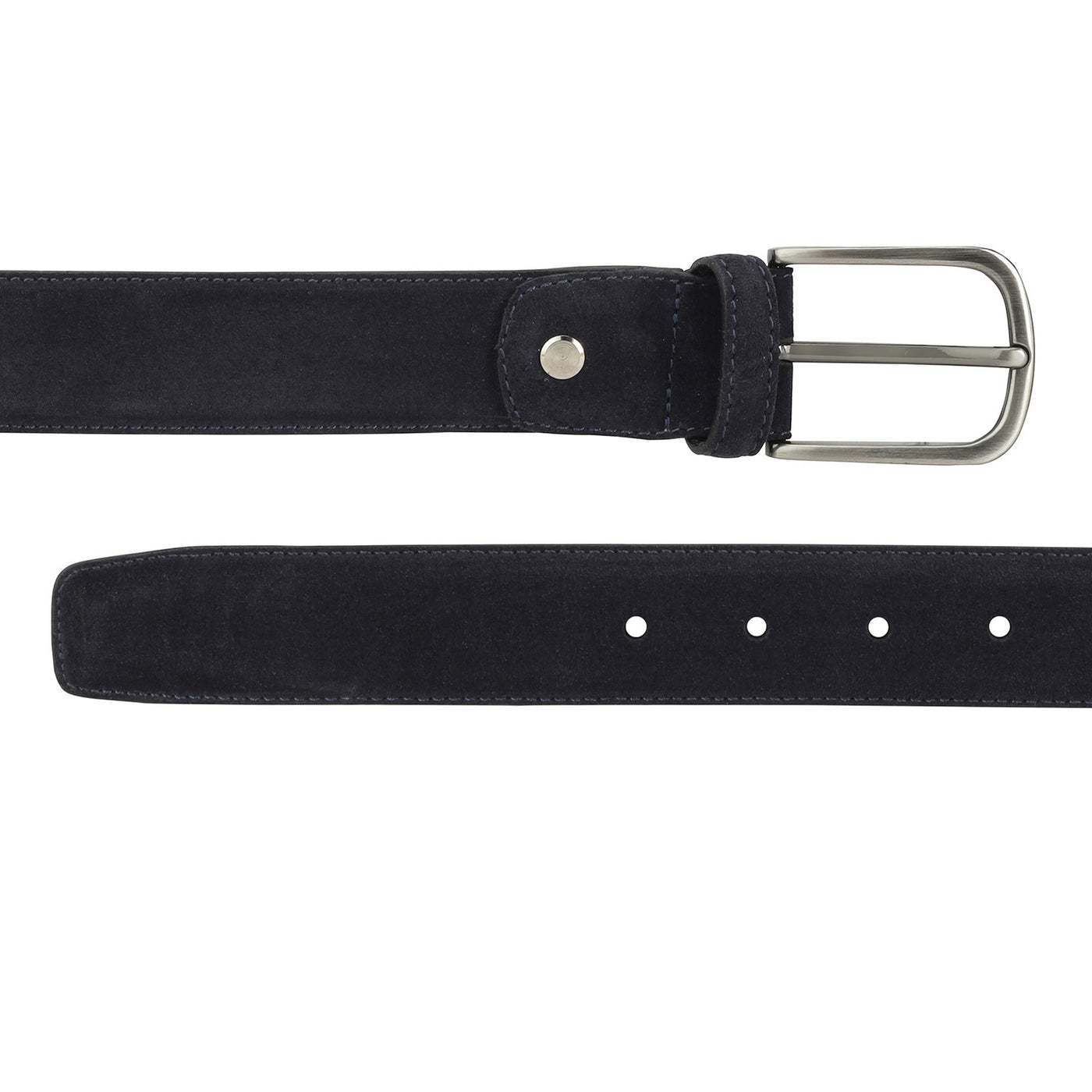 Casual Suede Leather Mens Belt - Blue