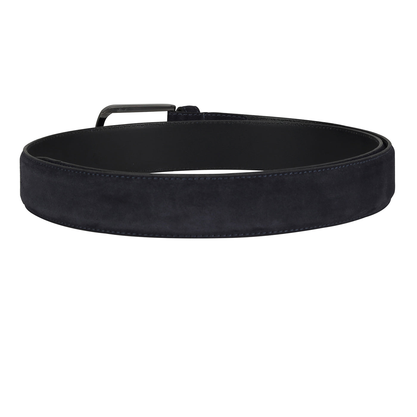 Casual Suede Leather Mens Belt - Blue