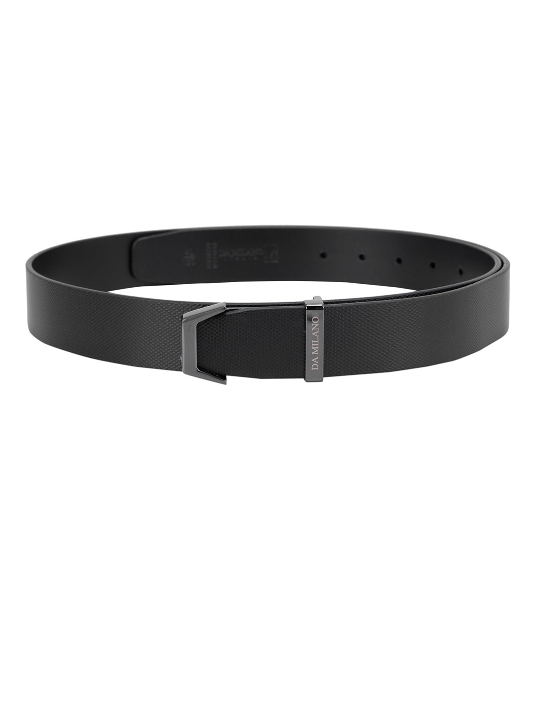 Casual Fish Leather Mens Belt - Black