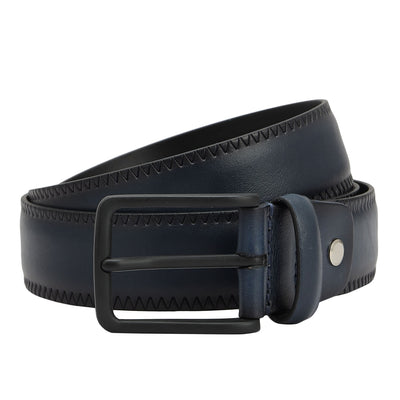 Casual Plain Leather Mens Belt