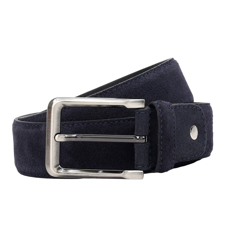 Casual Suede Leather Mens Belt-BLUE