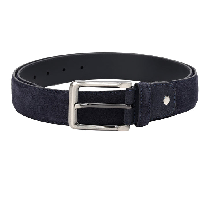 Casual Suede Leather Mens Belt-BLUE