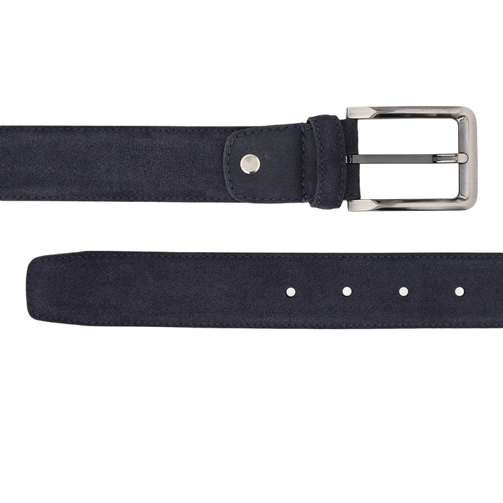 Casual Suede Leather Mens Belt-BLUE