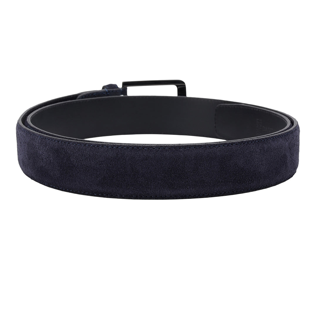 Casual Suede Leather Mens Belt-BLUE