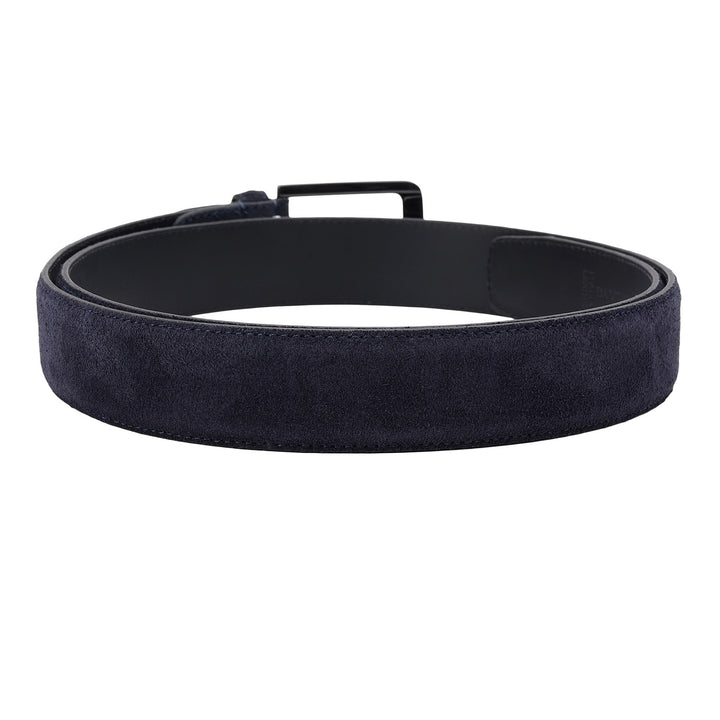 Casual Suede Leather Mens Belt-BLUE