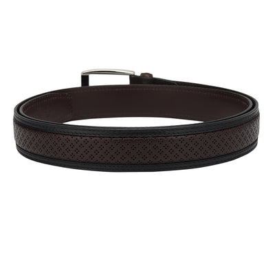 Casual Pun Leather Mens Belt - Brown