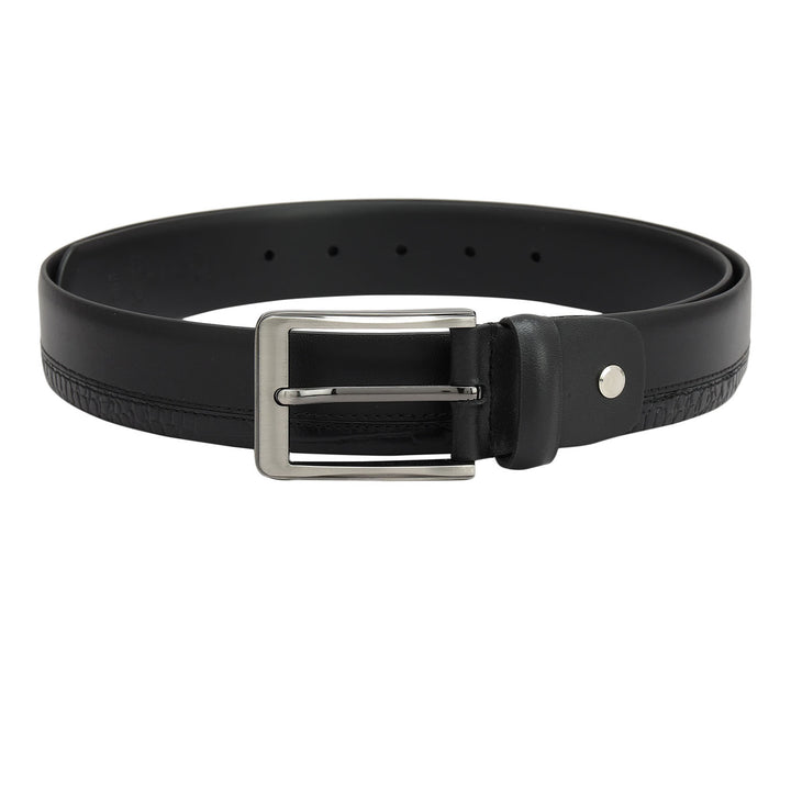 Formal Plain Croco Leather Mens Belt
