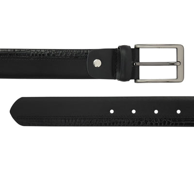Formal Plain Croco Leather Mens Belt