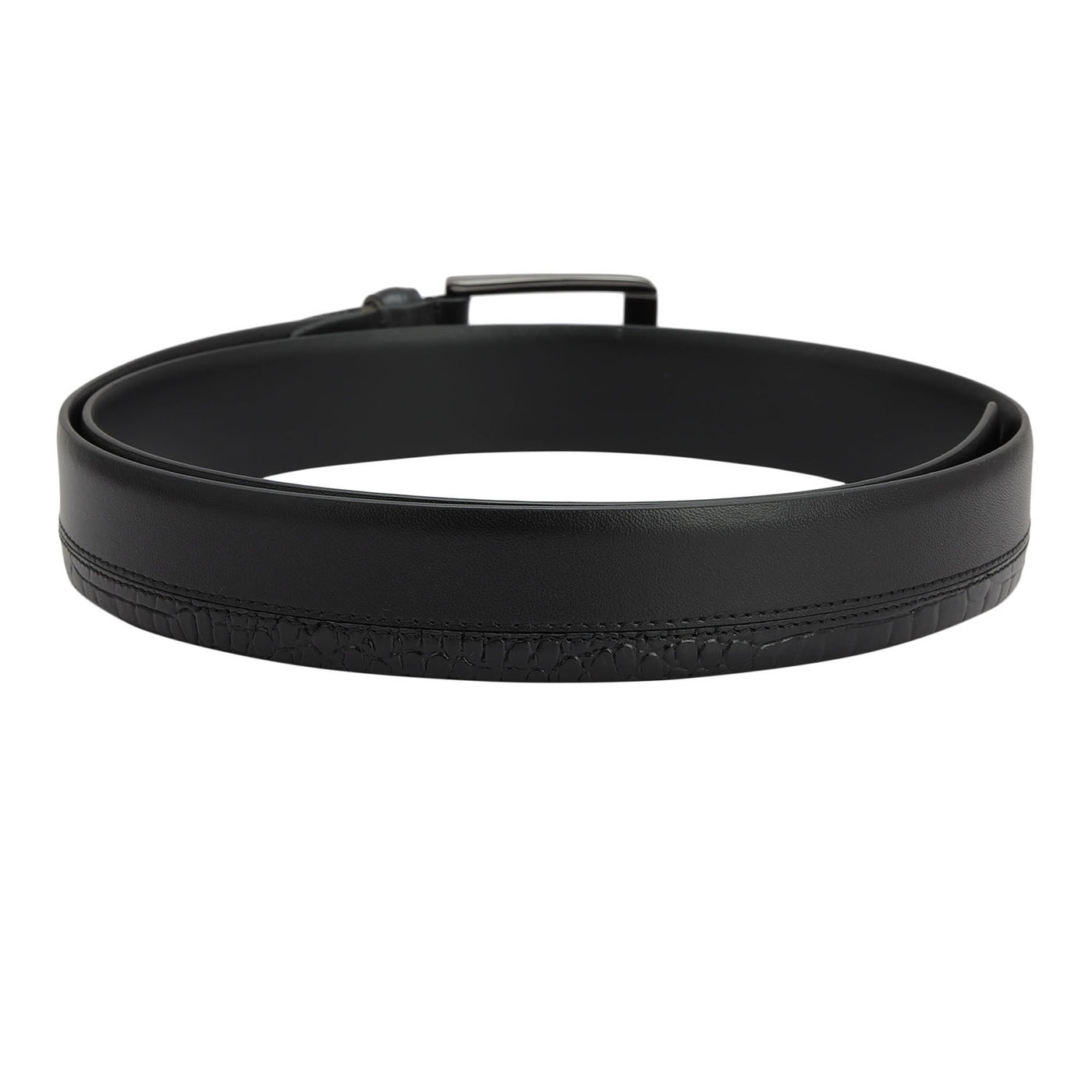 Formal Plain Croco Leather Mens Belt