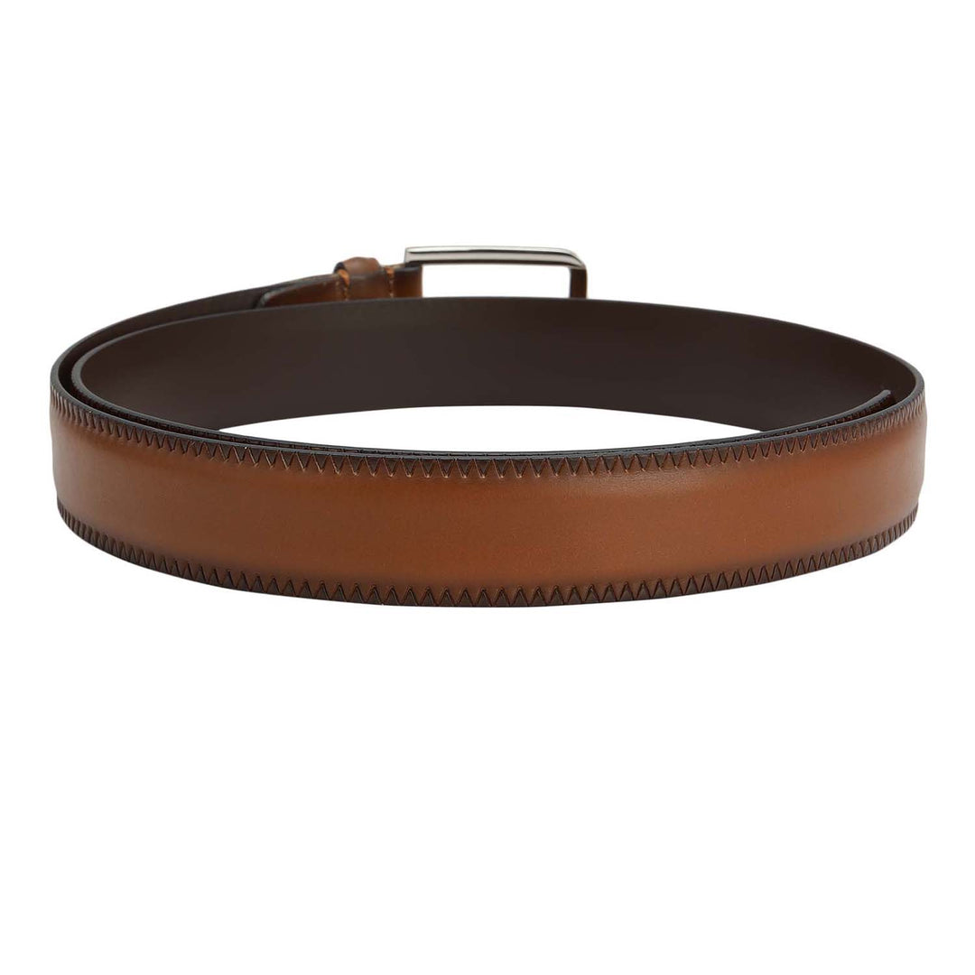 Casual Plain Leather Mens Belt