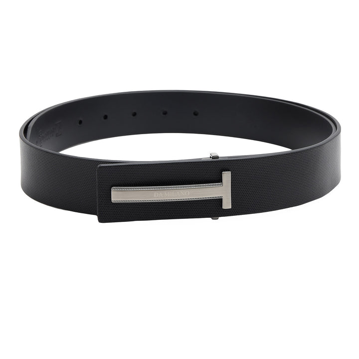 Formal Fish Leather  Mens Belt-BLACK