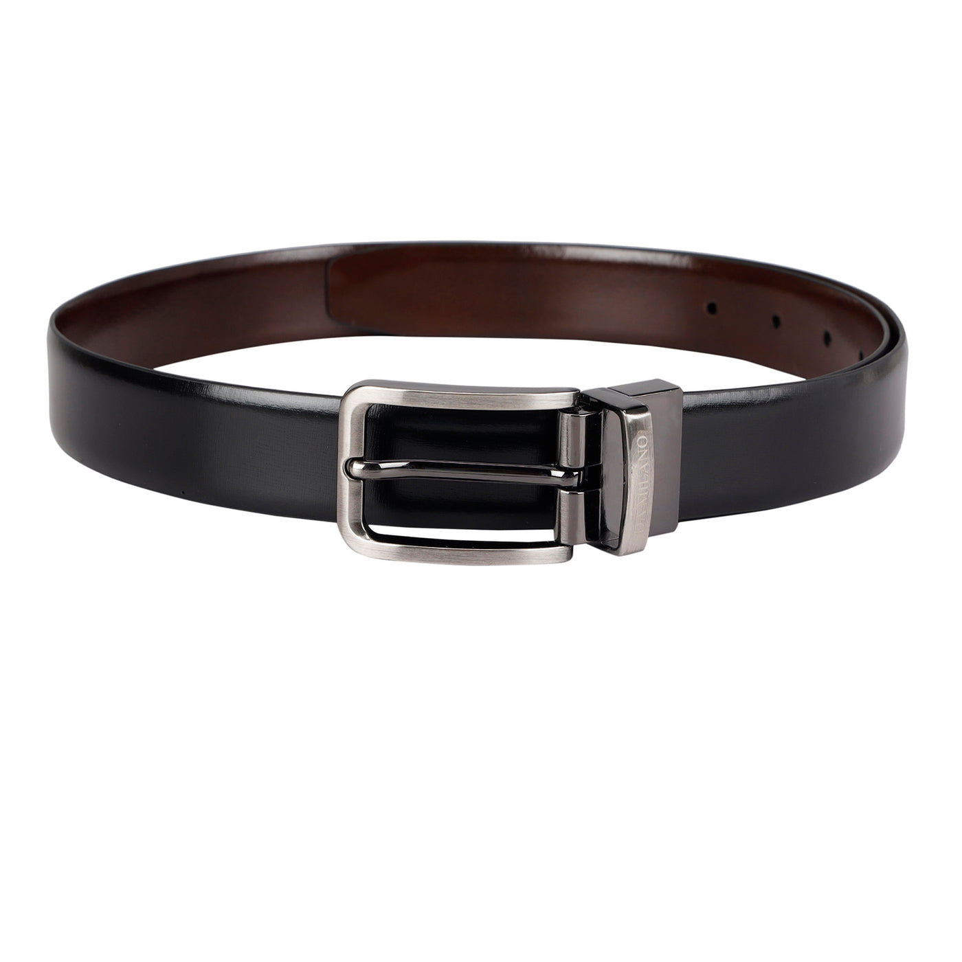 Formal Plain Leather Mens Belt- Black & Brown