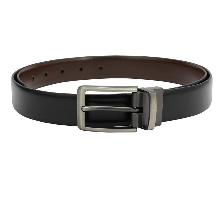 Formal Plain Leather Mens Belt - Black & Brown