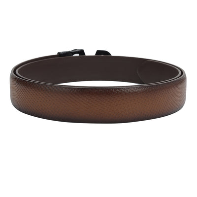 Casual Mat-Emboss Leather Mens Belt