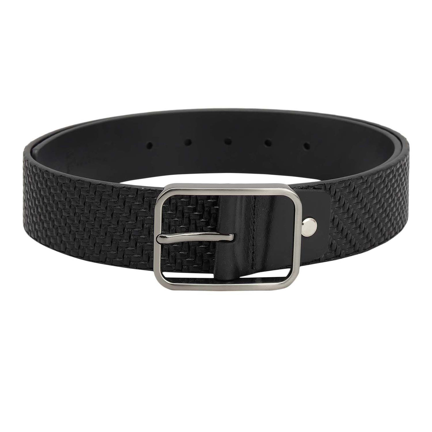 Casual Mat-Emboss Leather Mens Belt