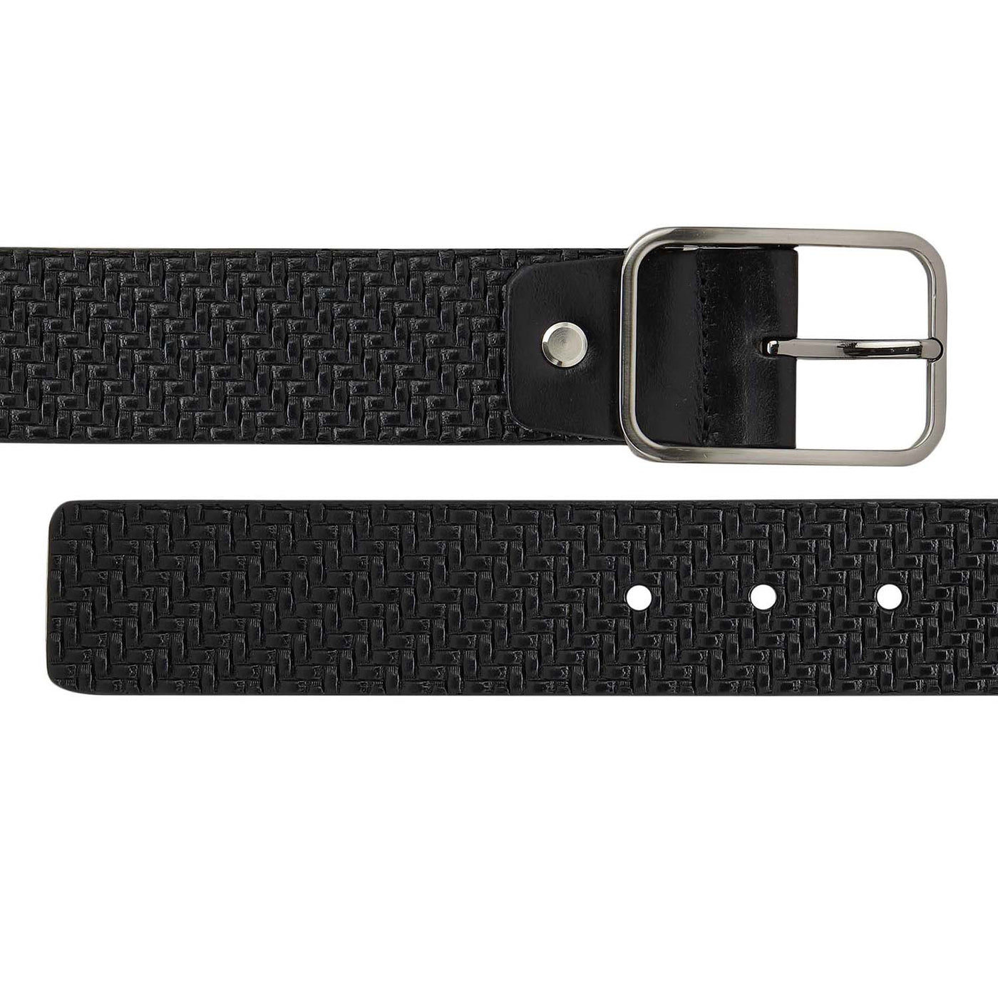 Casual Mat-Emboss Leather Mens Belt