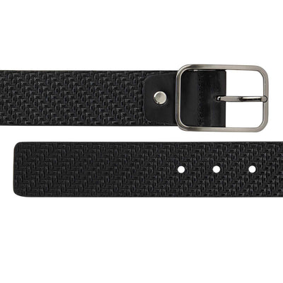 Casual Mat-Emboss Leather Mens Belt
