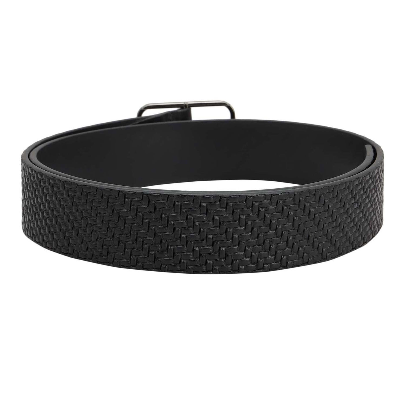 Casual Mat-Emboss Leather Mens Belt