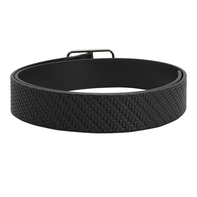 Casual Mat-Emboss Leather Mens Belt