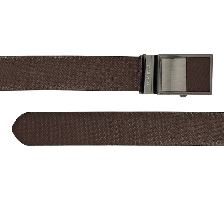 Formal Fish Leather Mens Belt-Brown