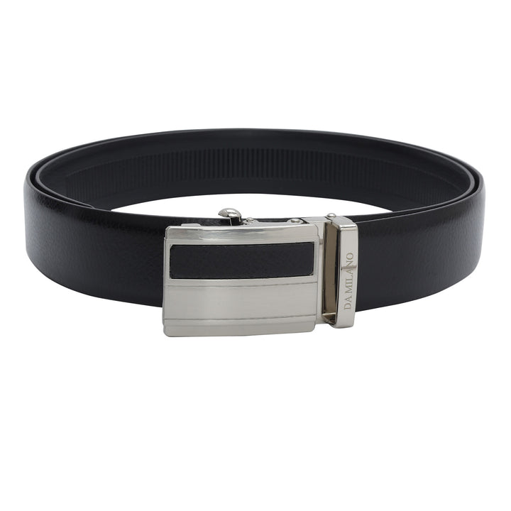 Formal Pebble Leather Mens Belt - Black