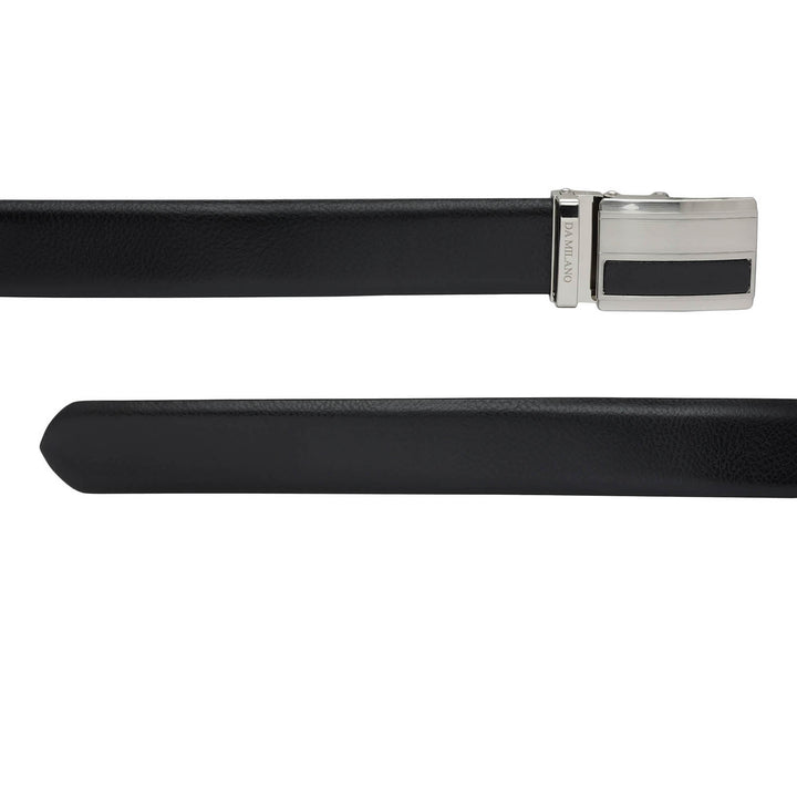 Formal Pebble Leather Mens Belt - Black