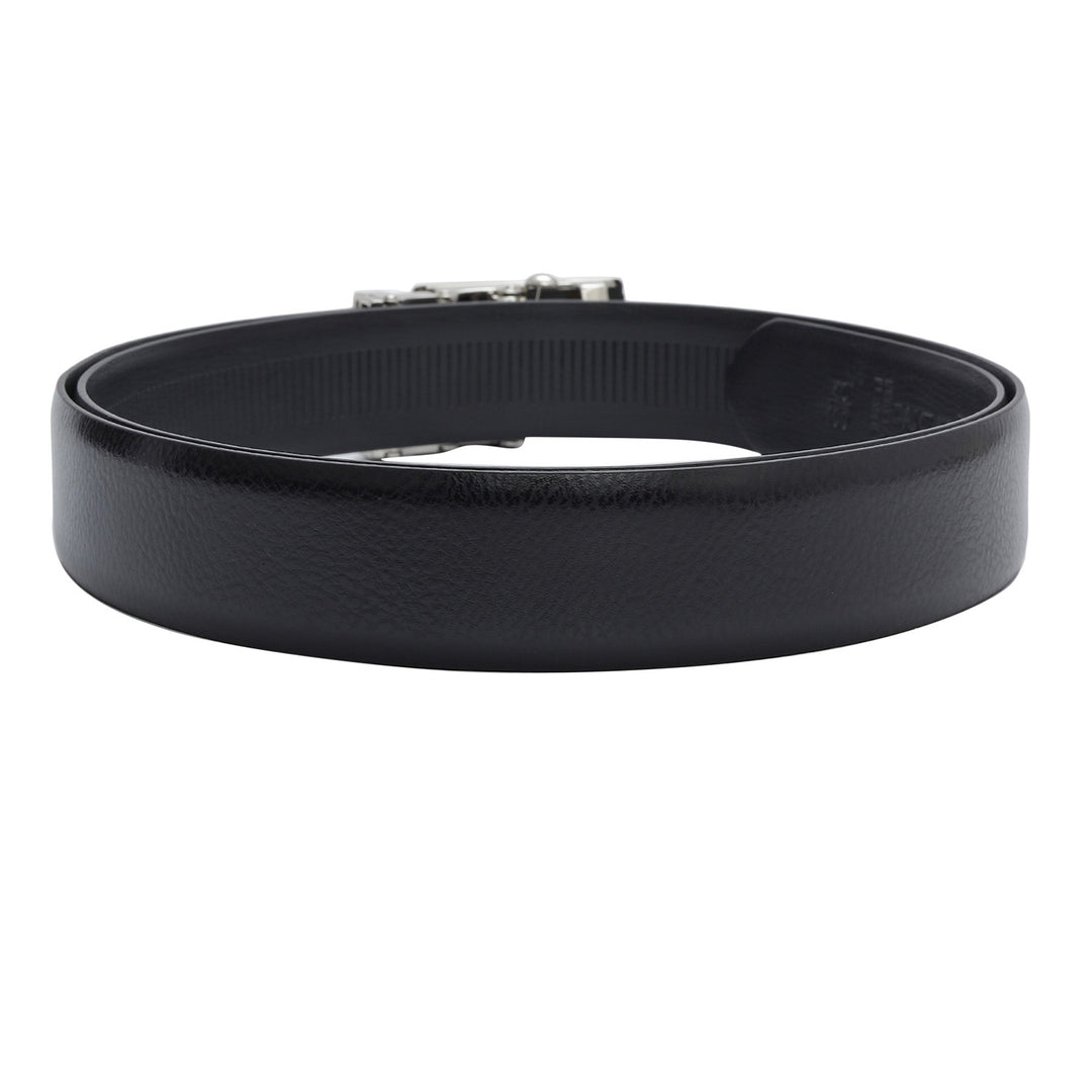 Formal Pebble Leather Mens Belt - Black