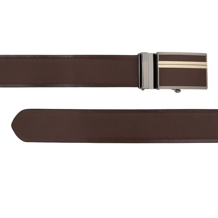 Formal Plain Leather Mens Belt-Brown
