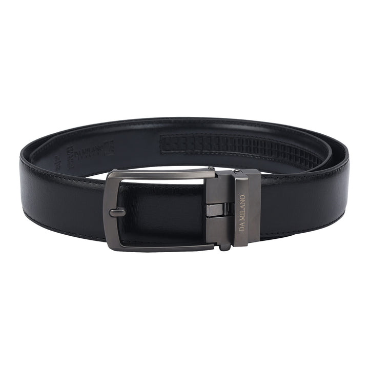 Formal Aztec Leather Mens Belt-Black