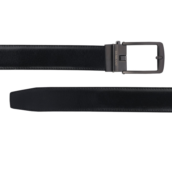 Formal Aztec Leather Mens Belt-Black