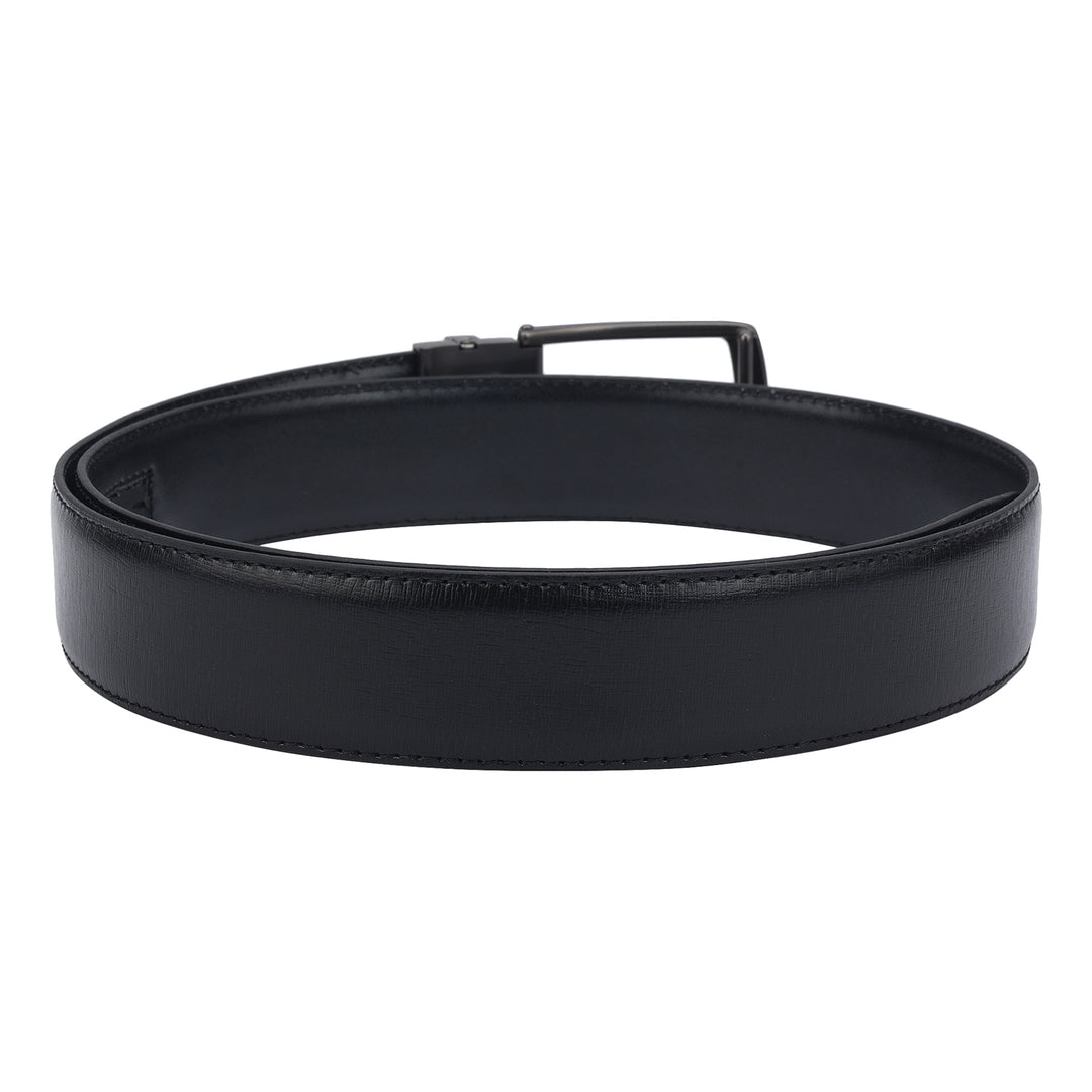 Formal Aztec Leather Mens Belt-Black