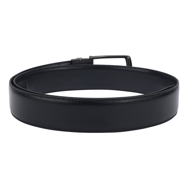 Formal Aztec Leather Mens Belt-Black