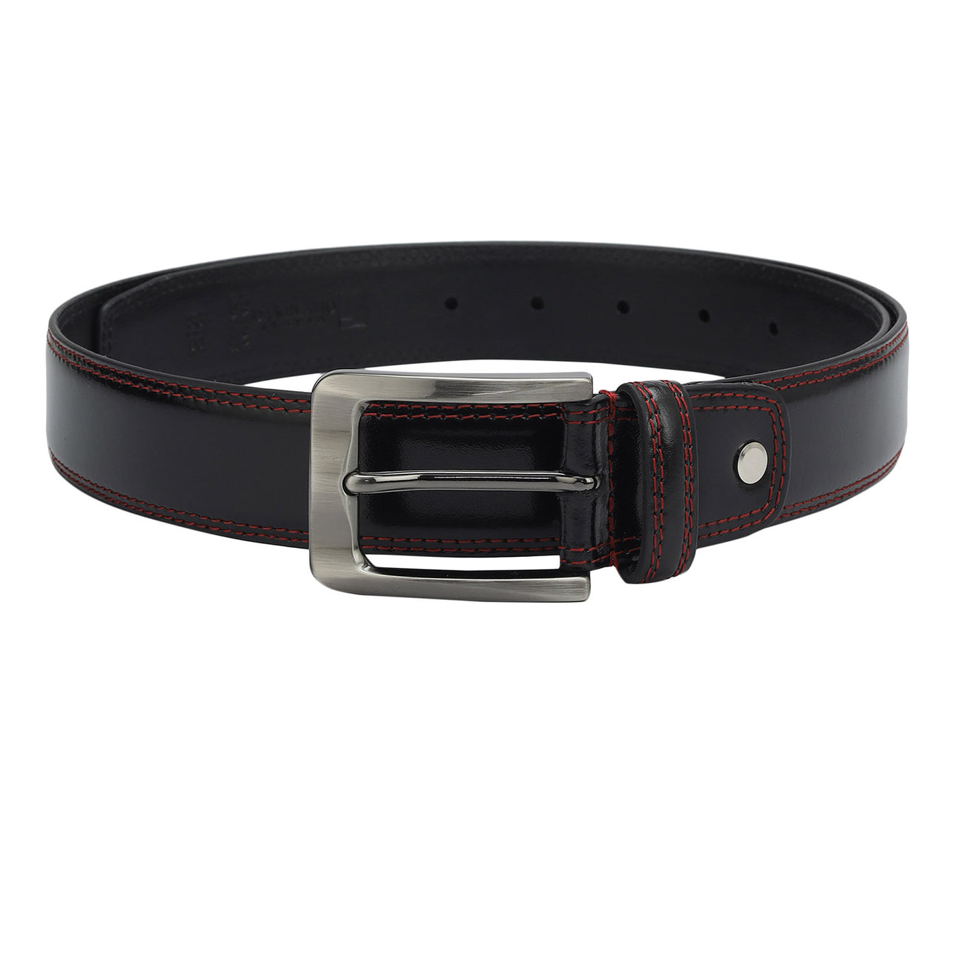 Casual Plain Leather Mens Belt