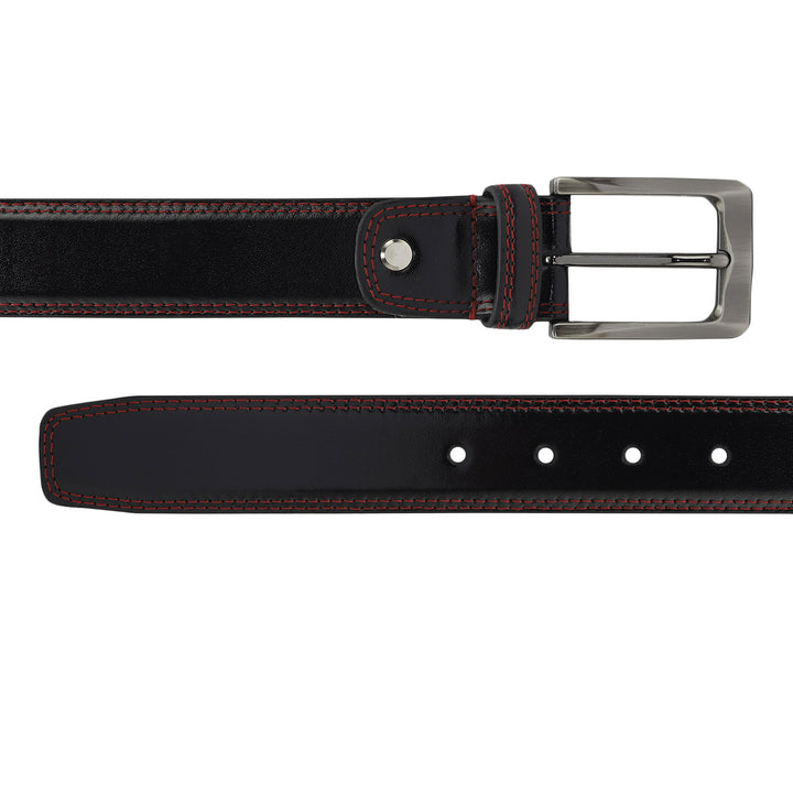 Casual Plain Leather Mens Belt