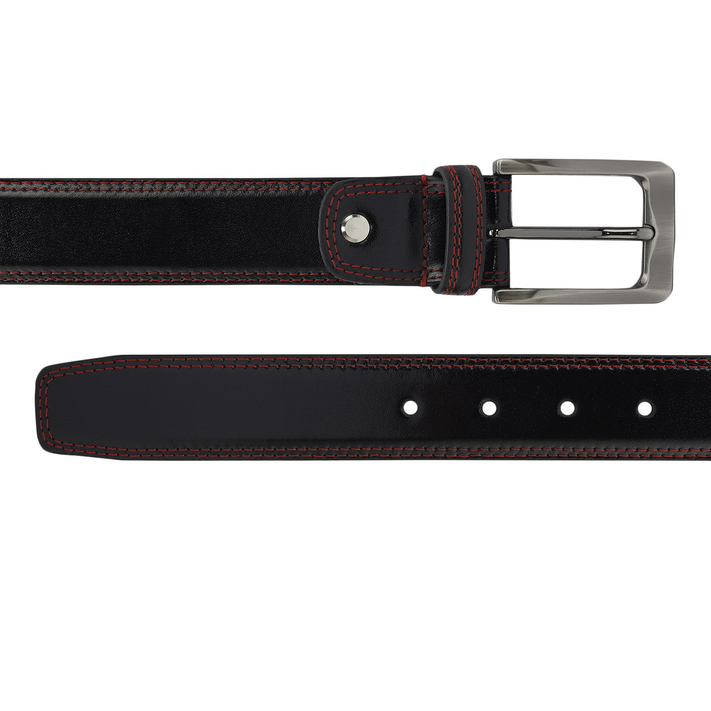 Casual Plain Leather Mens Belt