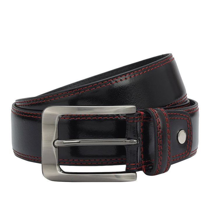 Casual Plain Leather Mens Belt