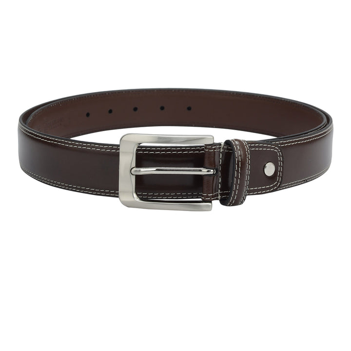 Casual Plain Leather Mens Belt