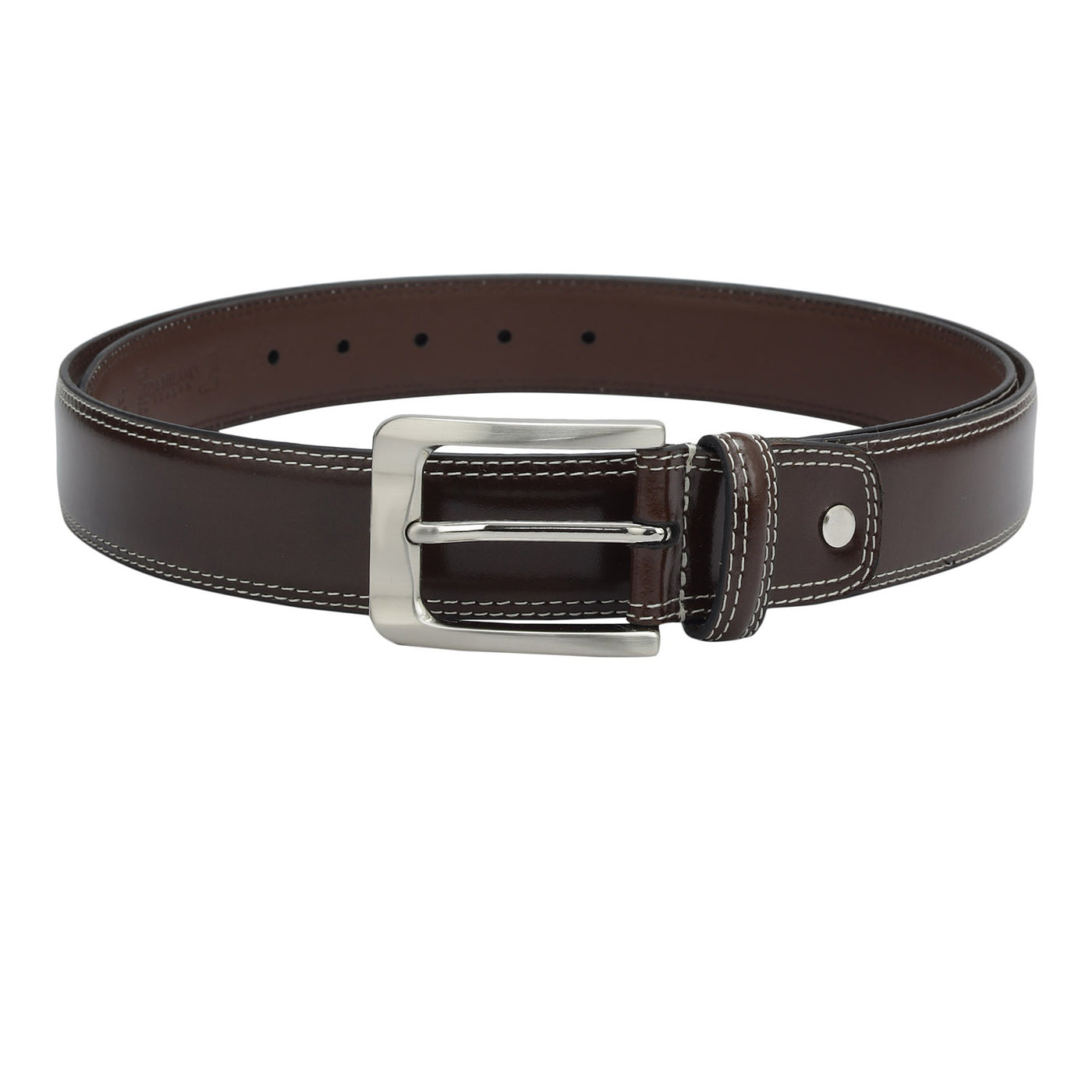 Casual Plain Leather Mens Belt