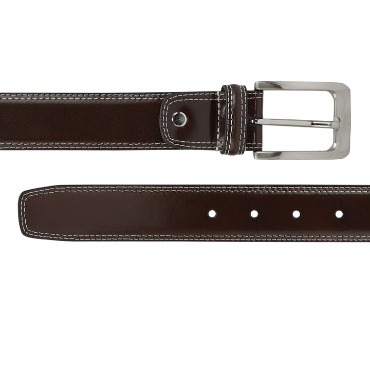Casual Plain Leather Mens Belt