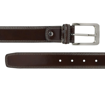 Casual Plain Leather Mens Belt