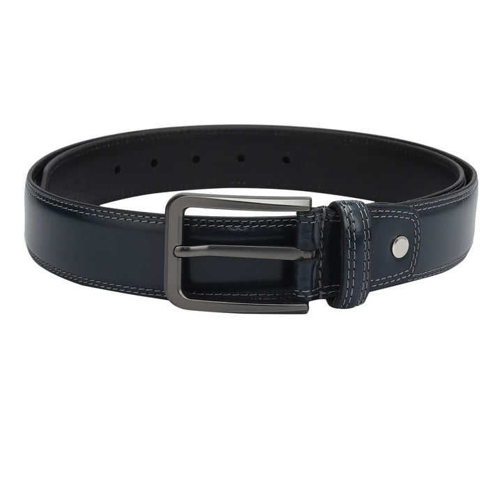 Casual Plain Leather Mens Belt