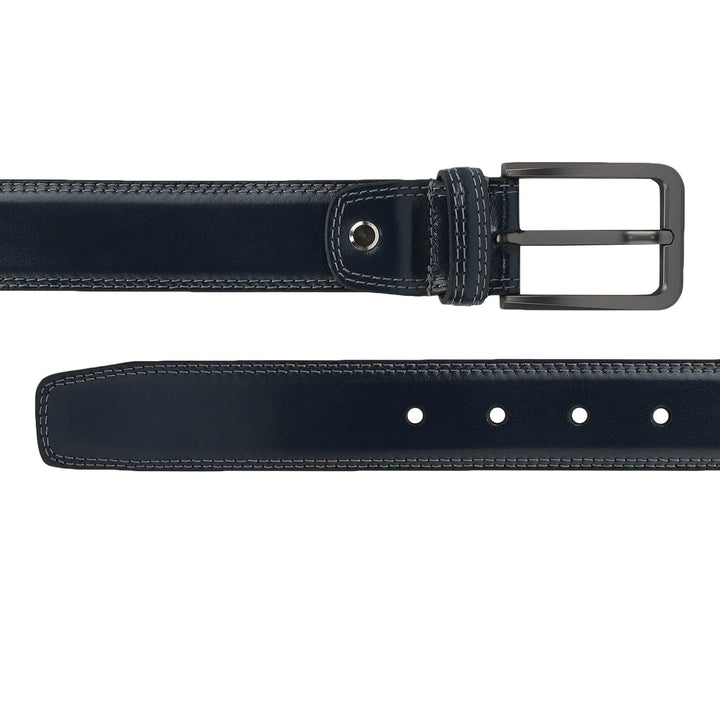 Casual Plain Leather Mens Belt