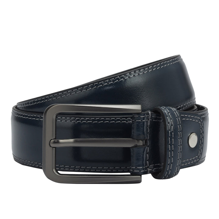Casual Plain Leather Mens Belt