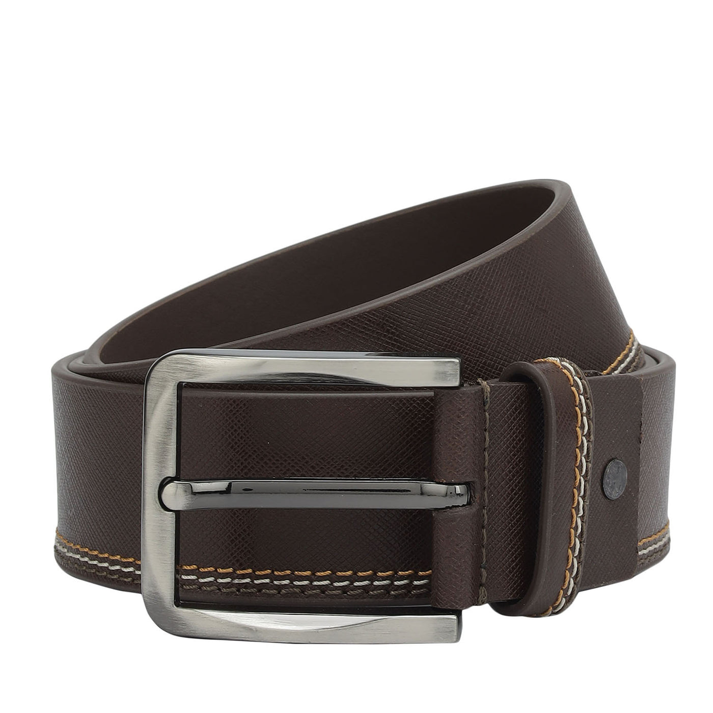Casual Saffiano Leather Mens Belt