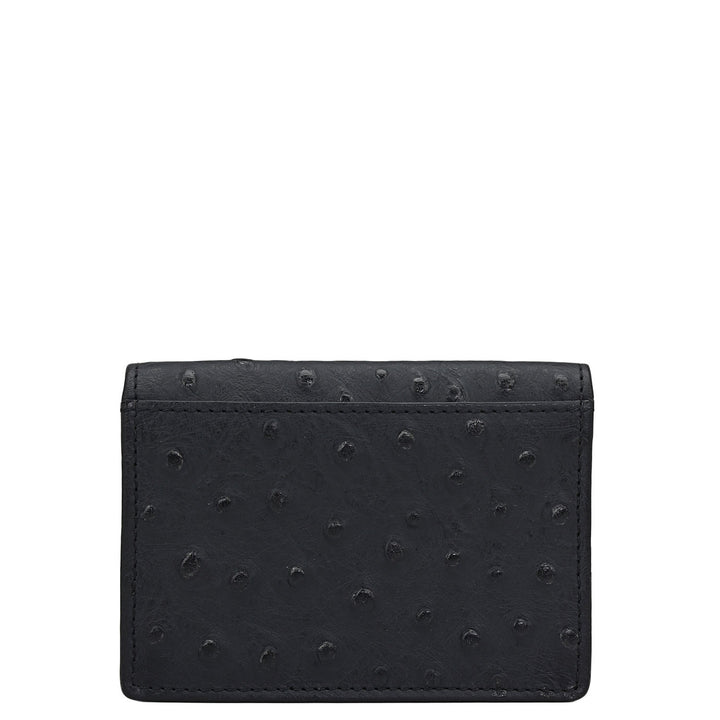 6 Slots Leather Card Case - Black