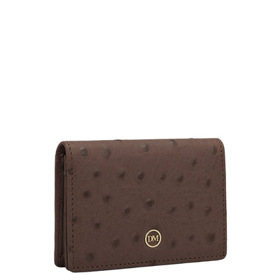 6 Slots Leather Card Case - Brown