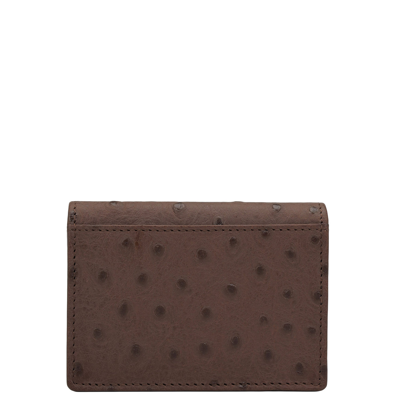 6 Slots Leather Card Case - Brown