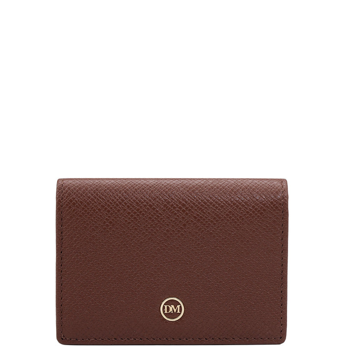 6 Slots Leather Card Case - Date